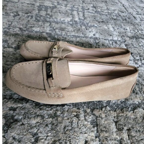 Cole Haan Women's Suede Leather Driving Moccasin Casual Classic Loafers Tan 9B - Picture 6 of 11
